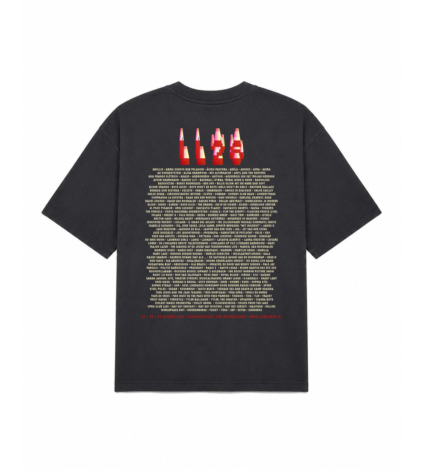 Lowlands Core Line-up T-shirt Black