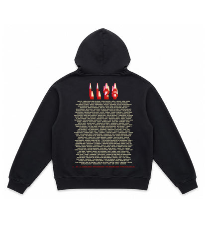 Lowlands Line up Hoodie Black