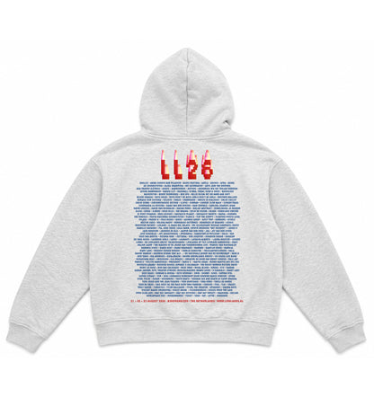 Lowlands Line up Hoodie Grey