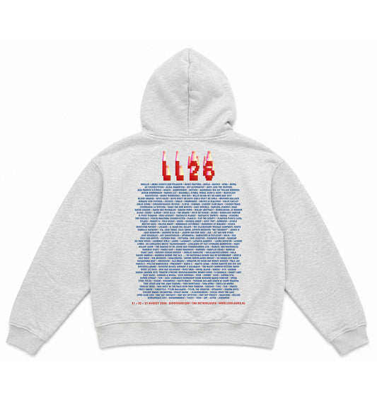 Lowlands Line up Hoodie Grey