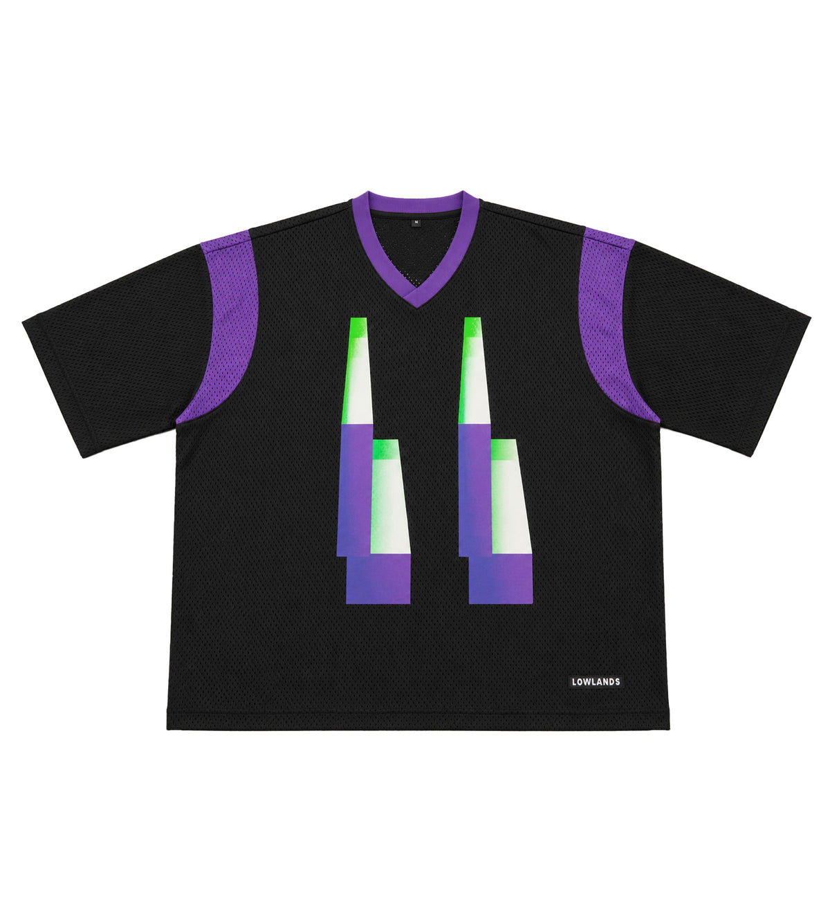 Lowlands Mesh V-Neck Black