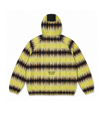 Lowlands packable rain jacket Yellow