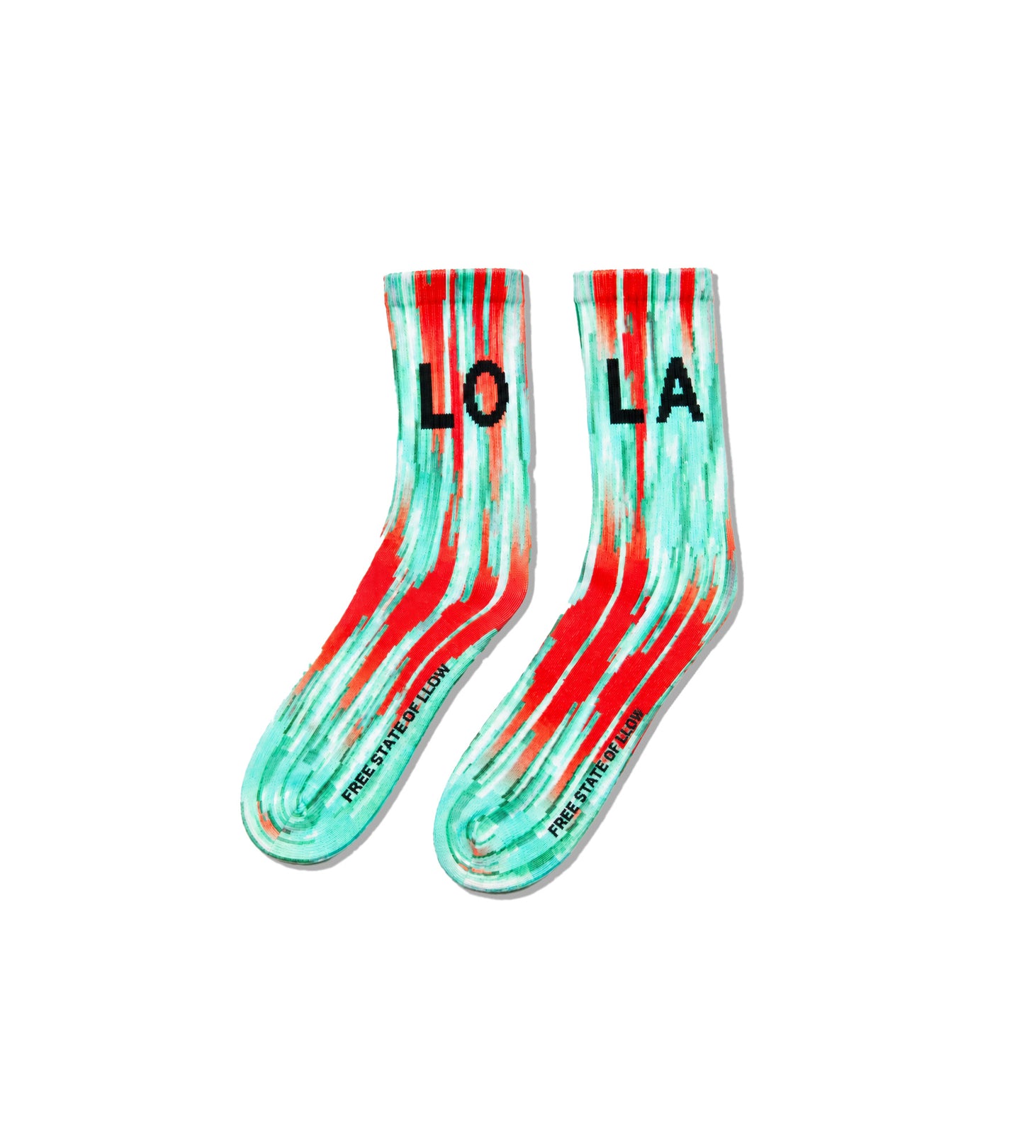 Lowlands Socks Green/red